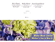Tablet Screenshot of eastgrandfloral.net